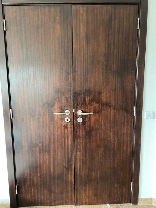 Portas Duplas Madeira Mogno 120 x 197cm