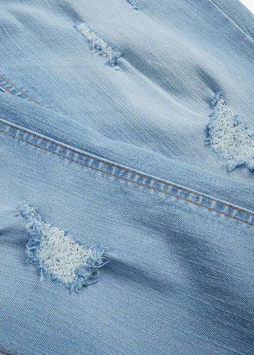 B.P.C jeansy skinny niebieski z przetarciami ^42