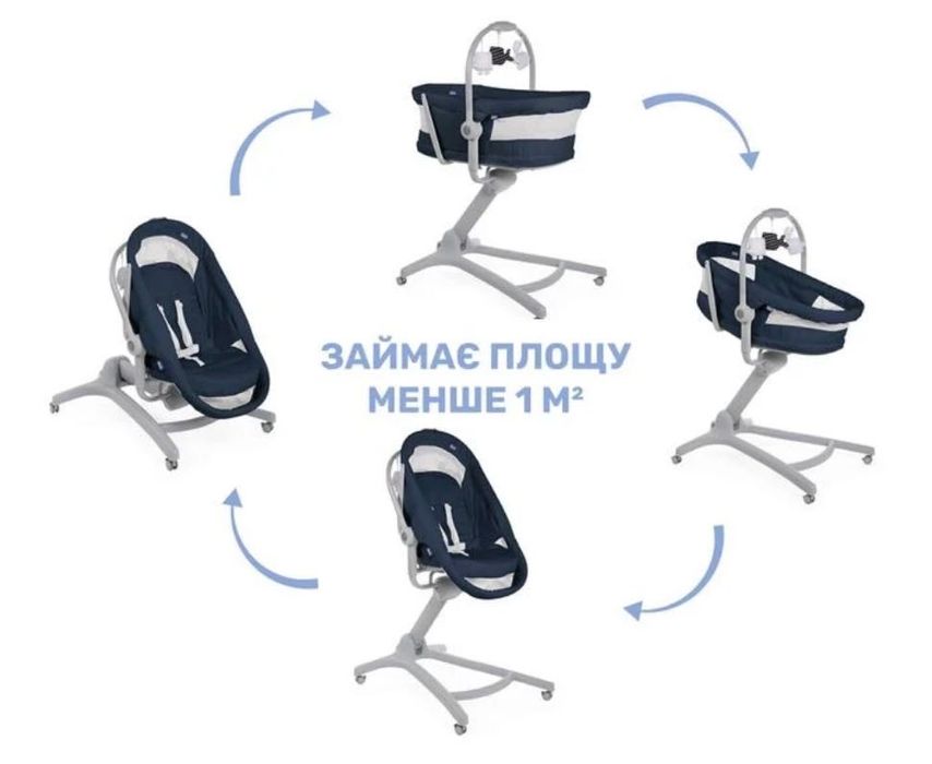 Кроватка-стульчик Baby Hug Air 4 в 1
Кроватка-стульчик Baby Hug Air