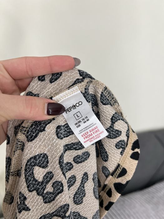 16-18 розмір сукня міді плаття платье батал лео принт