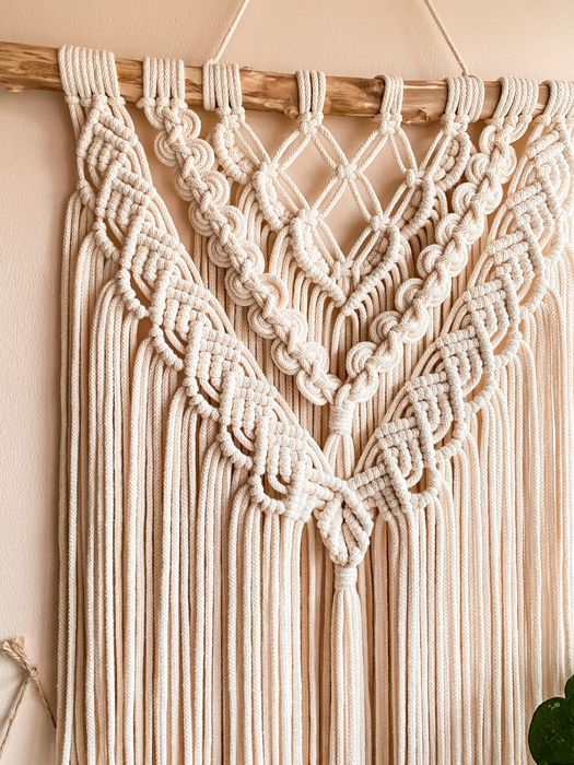 Makrama XXL Rebecca, dekoracja ścienna, dekoracja boho na ścianę
