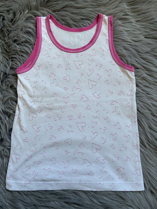 Podkoszulka dziewczęca w serduszka 122