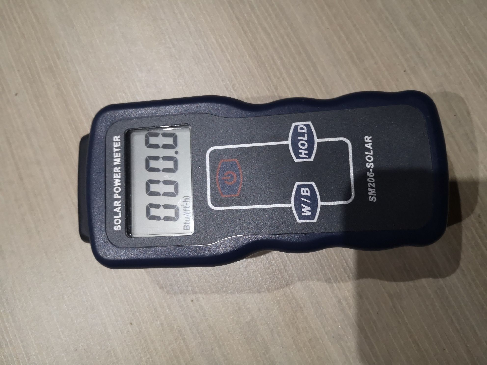 Wyświetlacz LCD Miernik mocy światła słonecznego W / m² Btu
