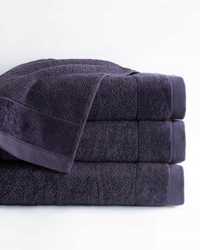 Ręcznik 30x50 śliwkowy frotte bawełniany