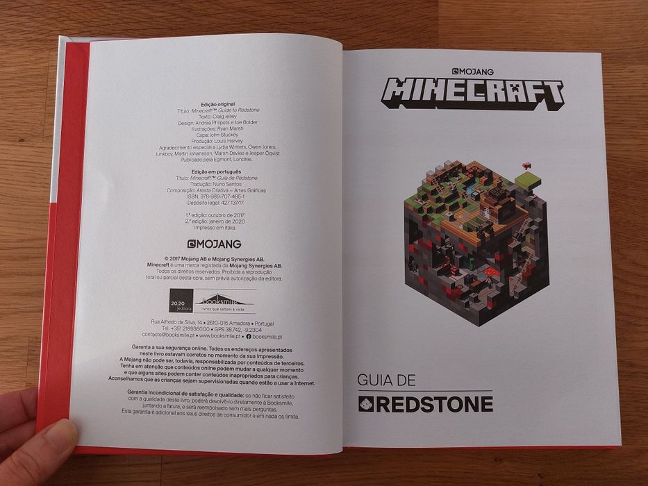 Livro Minecraft Guia de Redstone