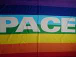 Прапор флаг Pace райдужний