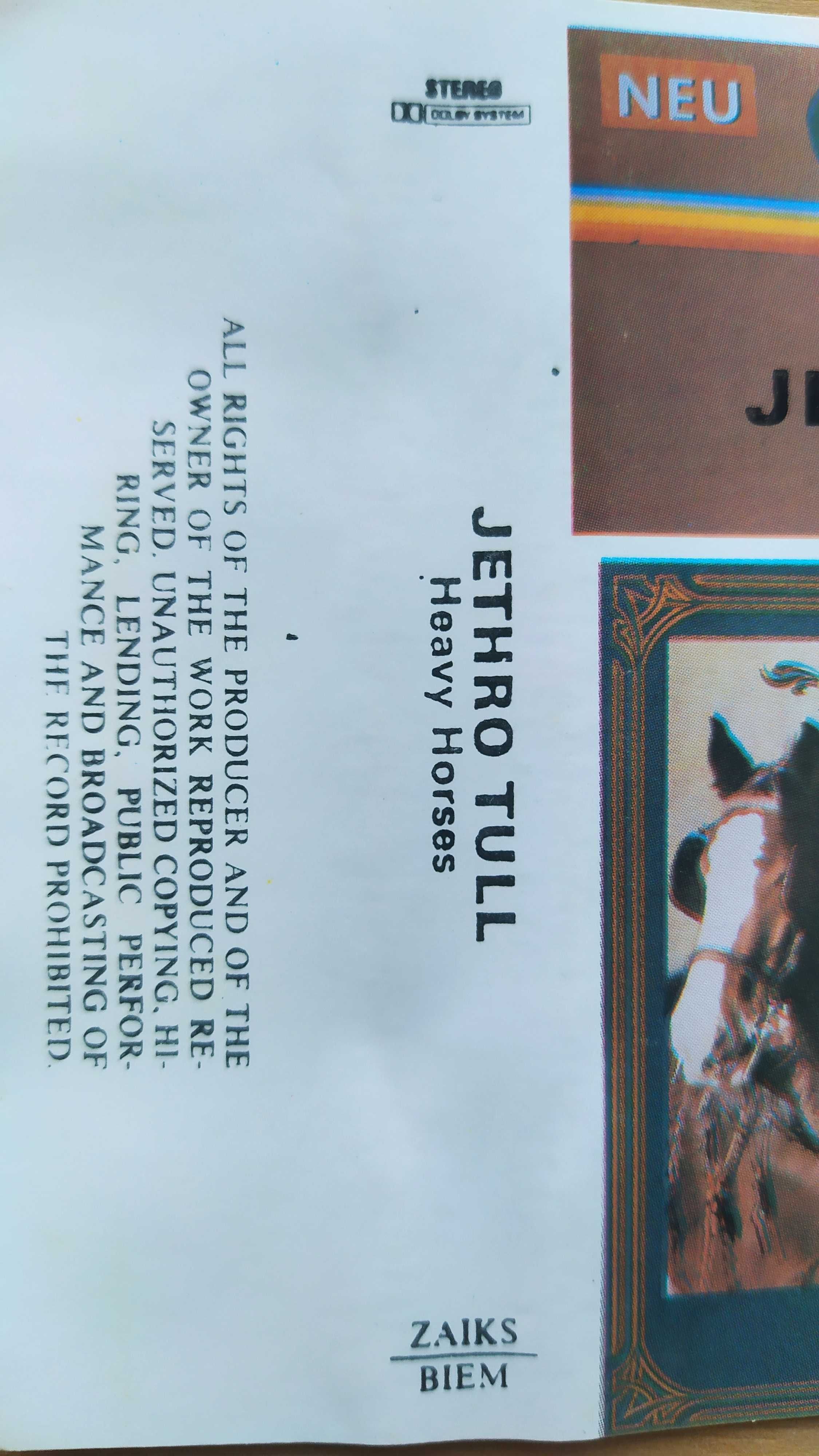 Jethro Tull Heavy Horses kaseta MC
