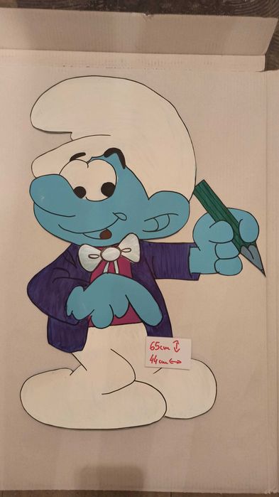 Smerf, Dekoracja Przedszkole, Szkoła - Własnoręcznie wykonane