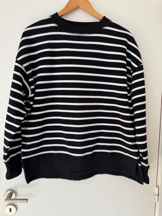 Sweatshirt oversize às riscas