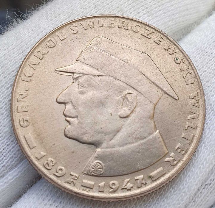 10 zł złotych 1967 , ŚWIERCZEWSKI , stan I , mennicza