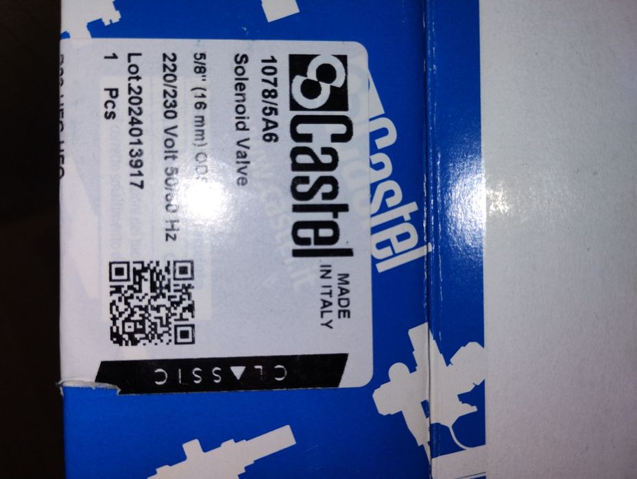 Zawór Elektromagnetyczny Castel 1078/5A6 5/8“