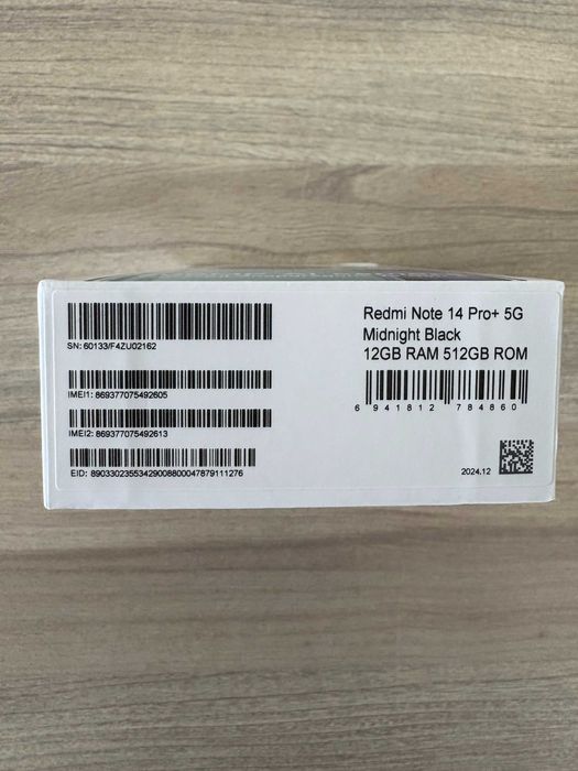 Smartfon Xiaomi Redmi Note 14 Pro+ 5G 12/512GB Nowy Czarny Gwar 24 mc
