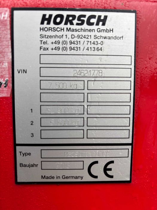 Horsch Maestro 8.75 cc
