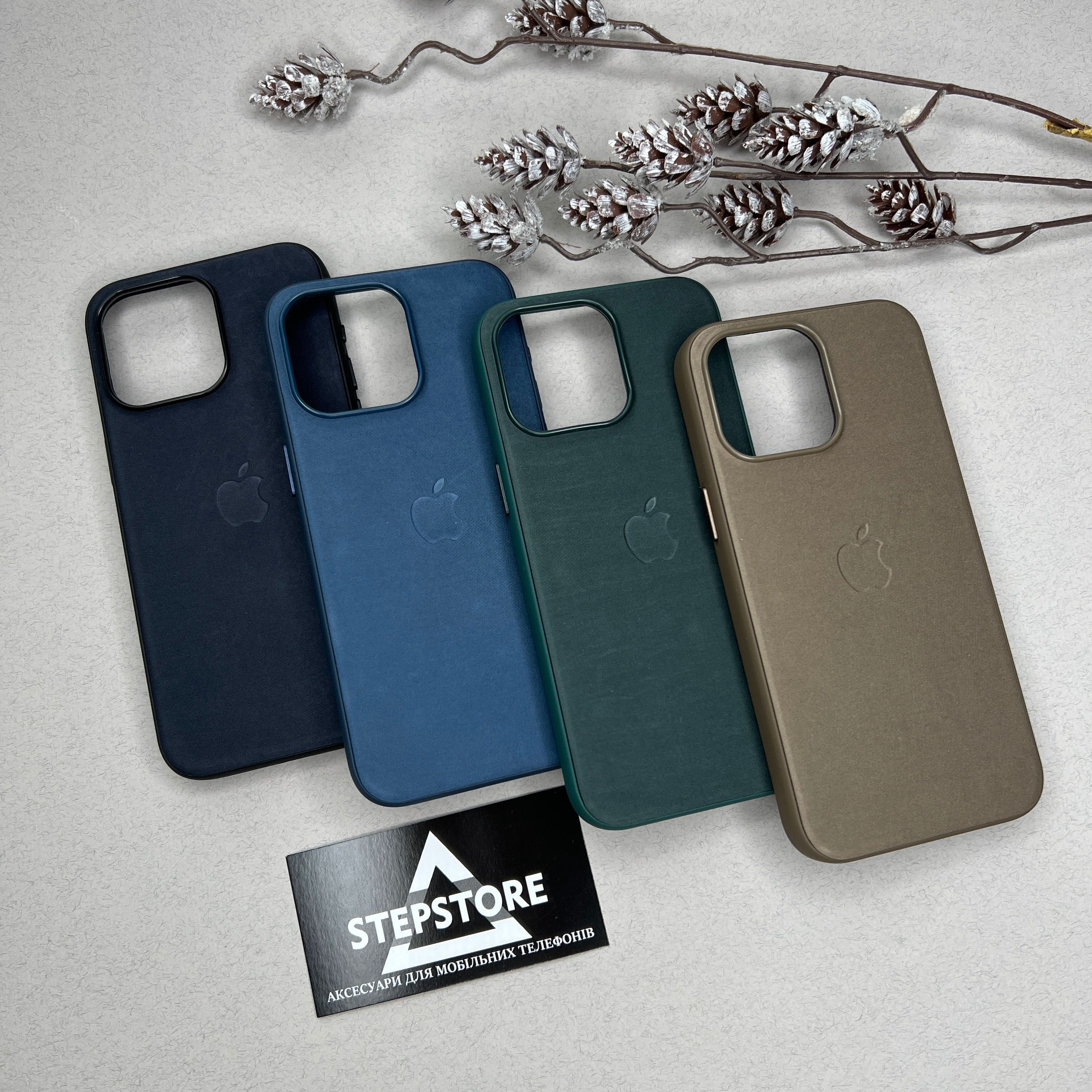 Чехол FineWoven Case для Iphone 15 Pro Max с Magsafe метал кнопки