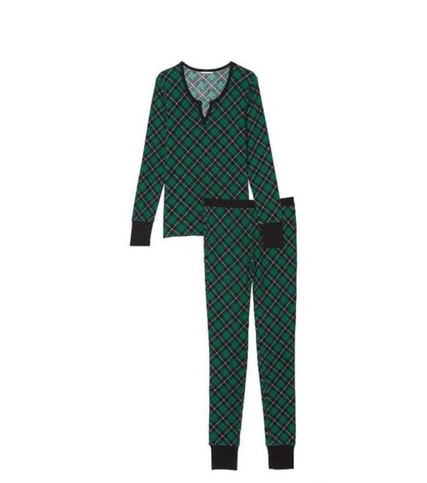 Піжама victoria's secret thermal long pajama set