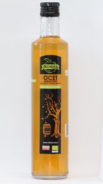 Ocet jabłkowy(cydrowy) BIO z matką octową 0,5l