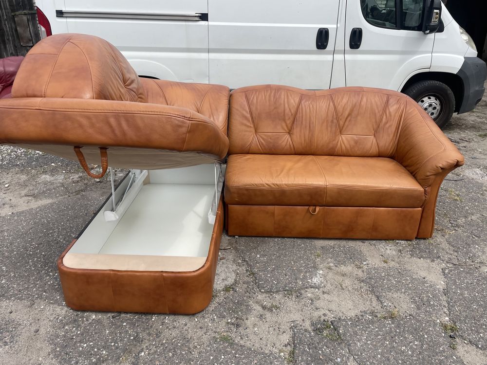 Narożnik skórzany możliwy transport