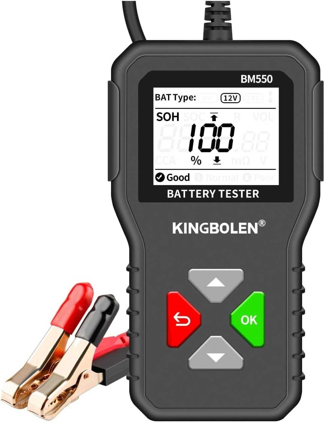 Testador de Baterias 6V, 12V e 24V