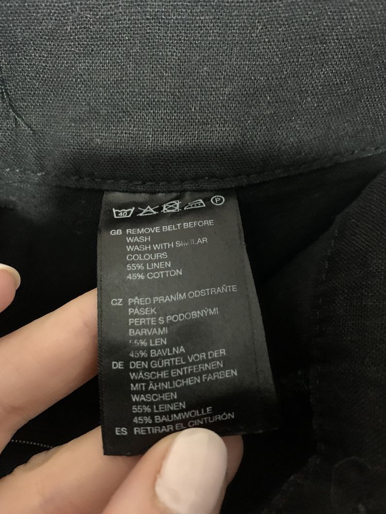 H&M штани. Розмір М 46. ЛЬОН+ Котон