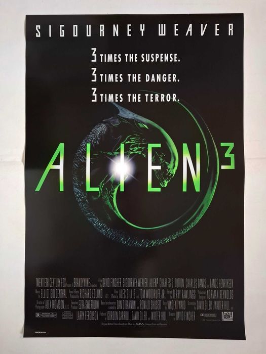 Plakat filmowy oryginalny - Obcy 3 (1993) - 2 WERSJE