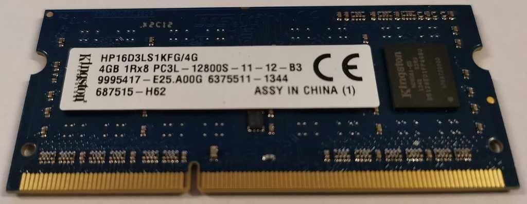 Pamięć RAM DDR3 Kingston HP16D3LS1KFG/4G 4 GB