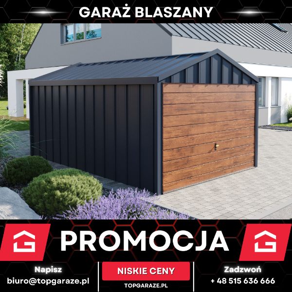 Garaż blaszany 3x5m garaz na wymiar blacha NA RĄBEK dostawa montaż