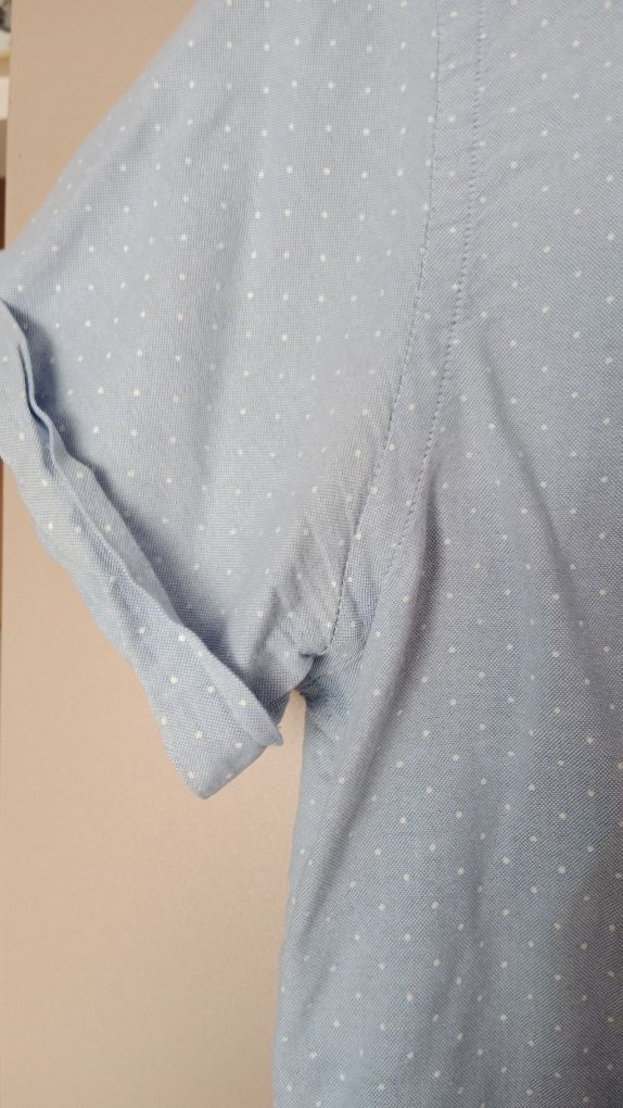 Koszula Zara sportowo-wizytowa M slim, fit