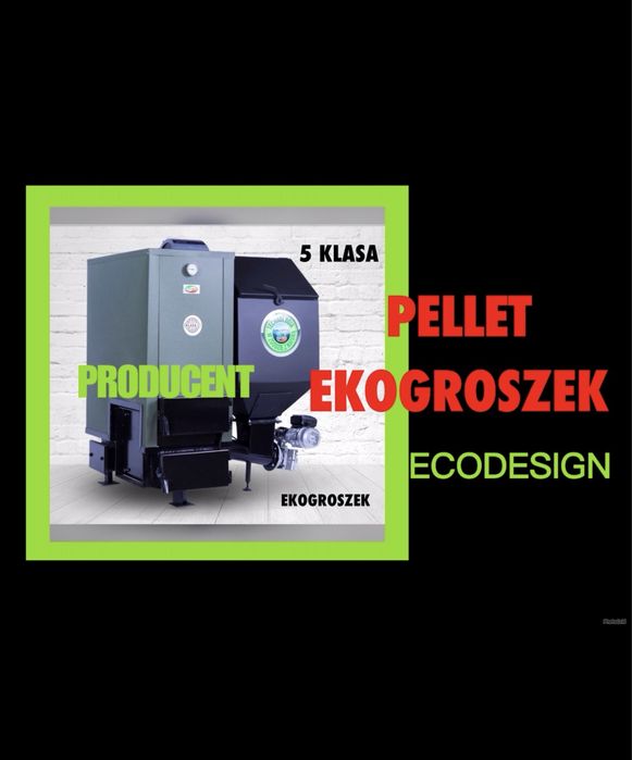 Piec na pellet ekogroszek drewno z podajnikiem