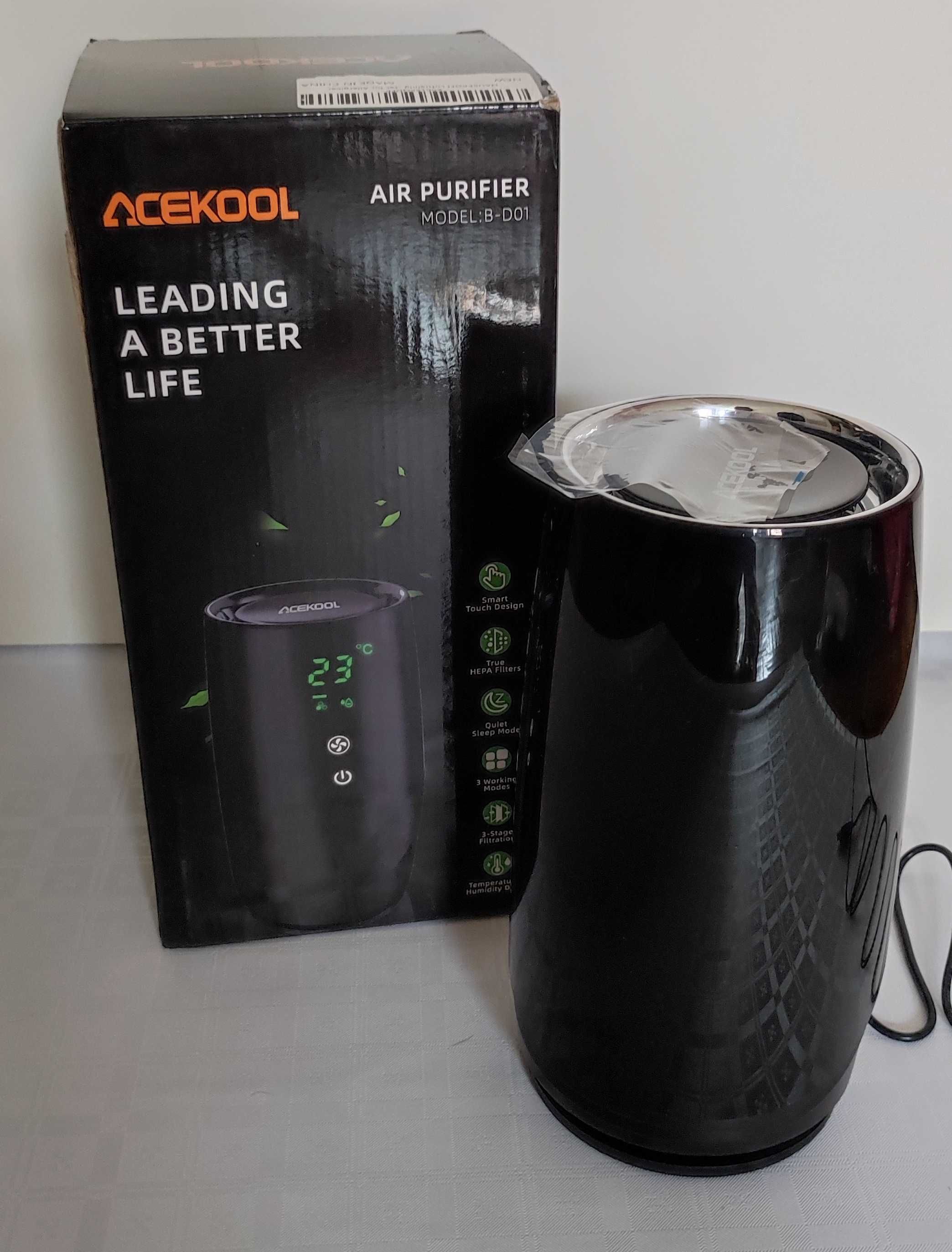 Hausprofi Oczyszczacz powietrza z filtrem Hepa H13 dla alerg