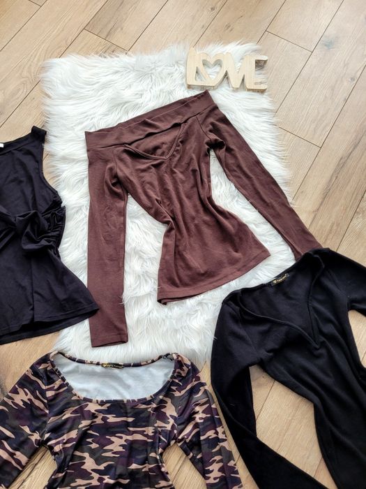 Zestaw bluzek bluzka Bocca bluzki moro czarna czekolada