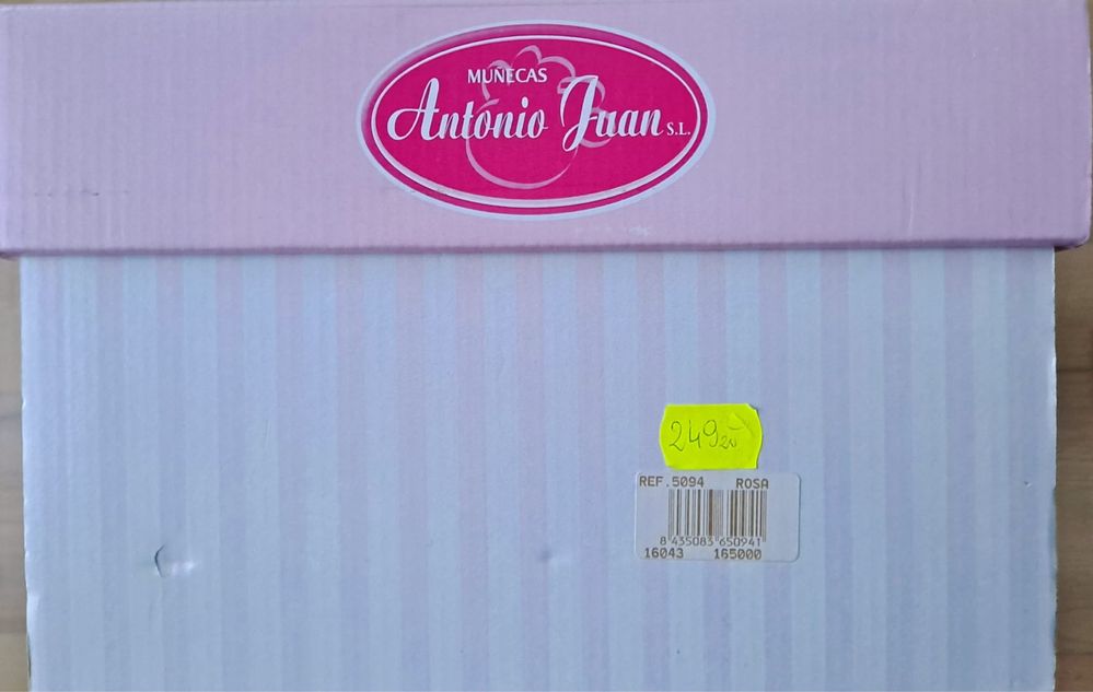 Lalka bobas Rosa Antonio Juan śliczna + gratisy łóżeczko i ubranka
