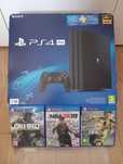 PS4 PRO 1TB 4K c/ nova, c/ embalagem, comando, 3 jogos (faço retomas)