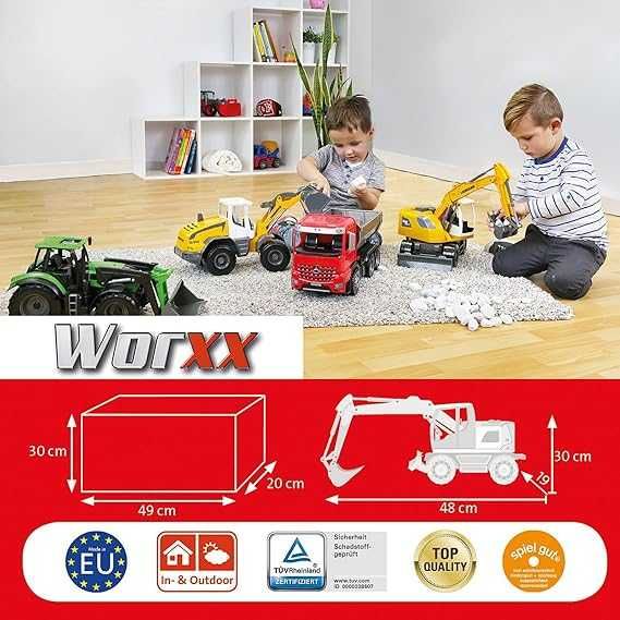 Lena Worxx Koparka Pojazd Budowlany Liebherr 48 Cm