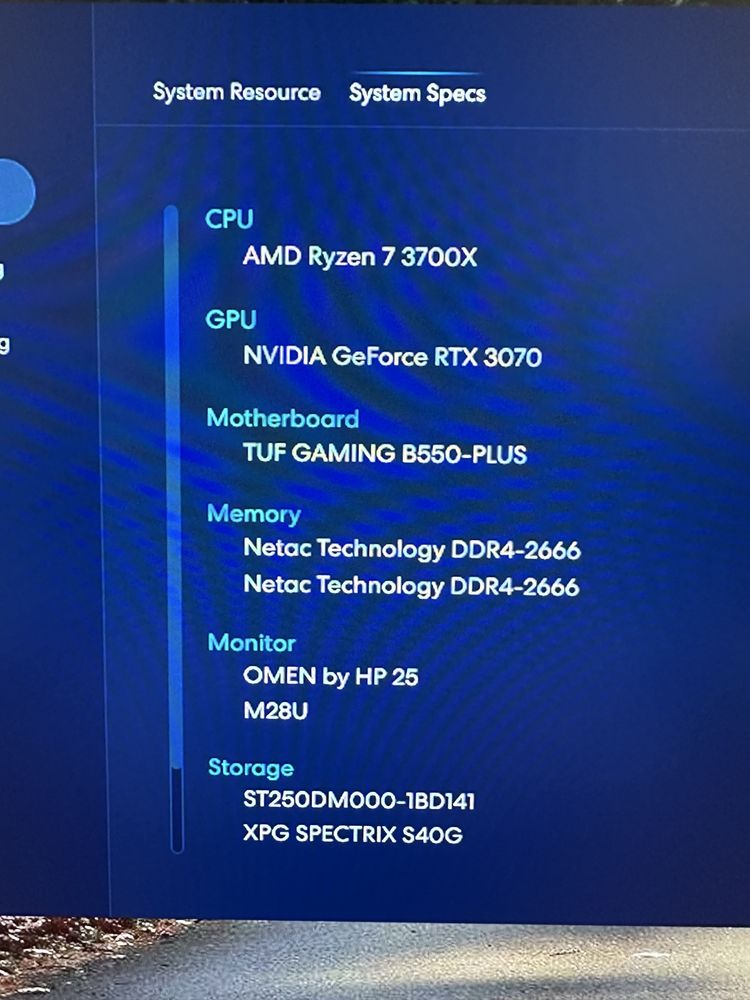 Gaming pc R7 3700x rtx 3070 32 gb