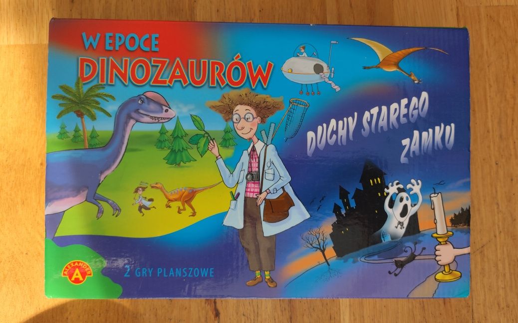 Gra planszowa "W epoce dinozaurów i Duchy starego zamku"