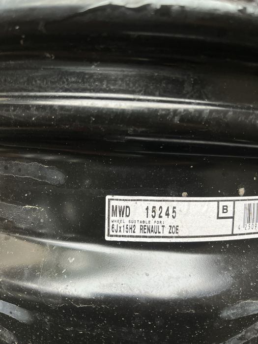 Felgi stalowe 4x100 15”  Renault