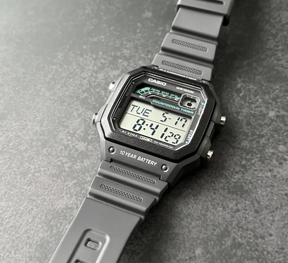 Годинник наручний Casio WS-1600H-8A новий оригінал великий вибір
