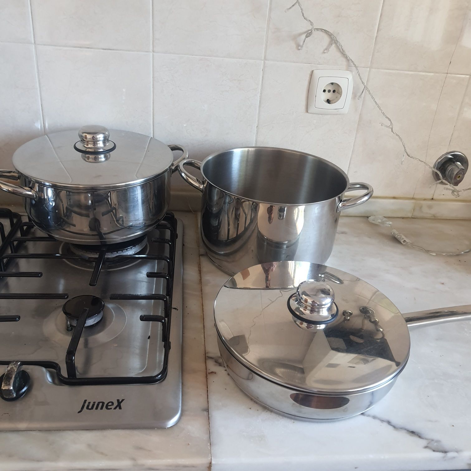 Conjunto de tachos, frigideiras e panelas [4 PÇs] da para todOsFogõe