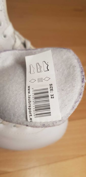 Łyżwy białe, rozmiar 32