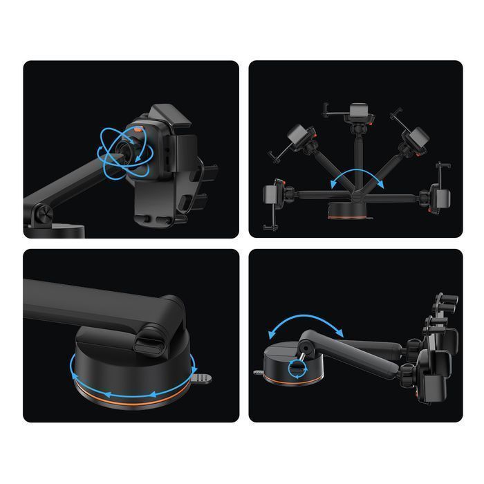 Uchwyt Samochodowy Baseus Easy Control Pro - Kokpit/Kratka - Czarny