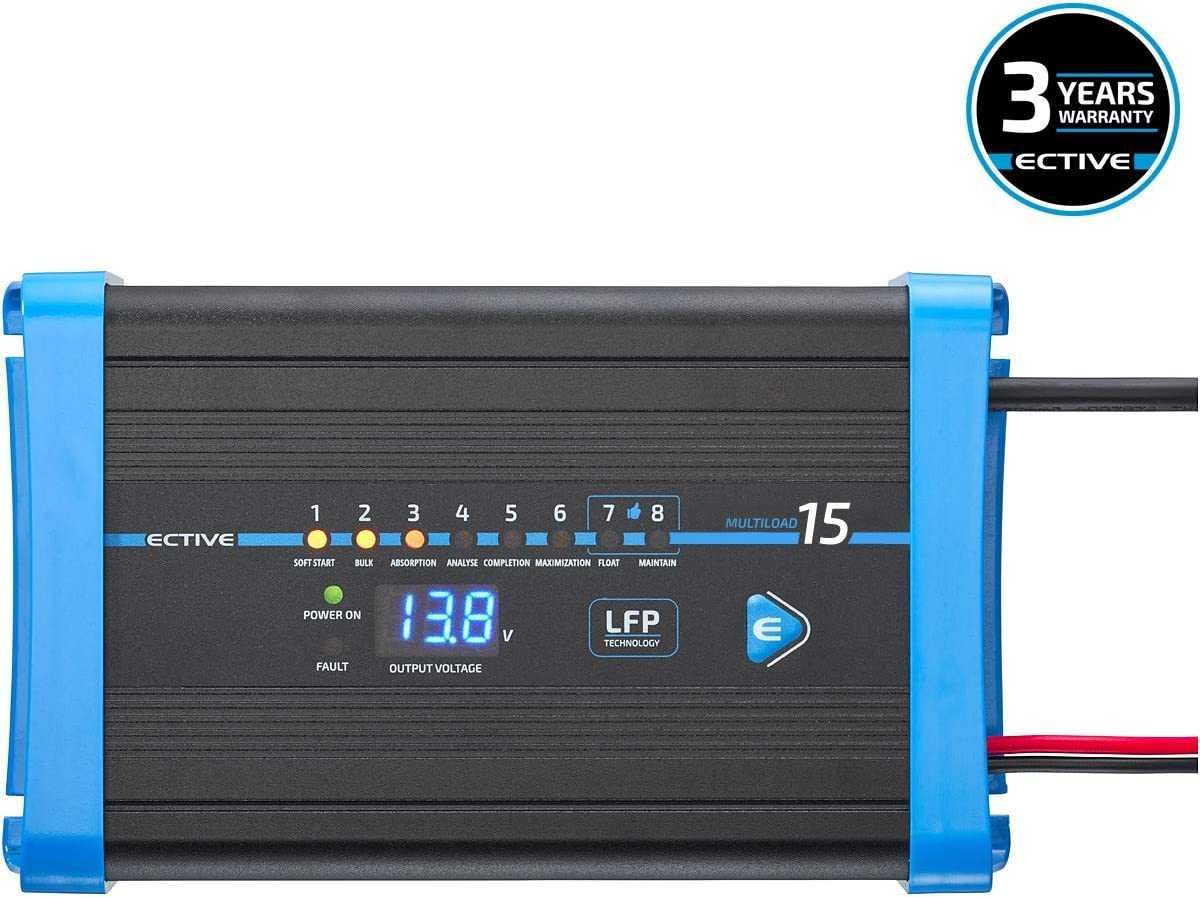 Смарт Зарядній пристрій Ective для 12V батареї LiFePO4.