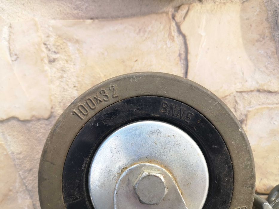 Conjunto de 4 rodízios industriais, Mecanarte, 180 mm, 100x32