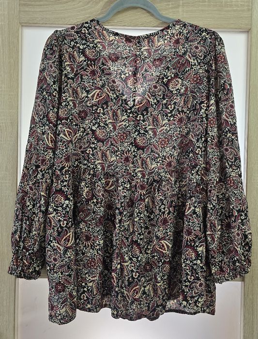 Primark bluzka koszula wielokolorowa kwiatowa rozmiar L 40  z baskinką