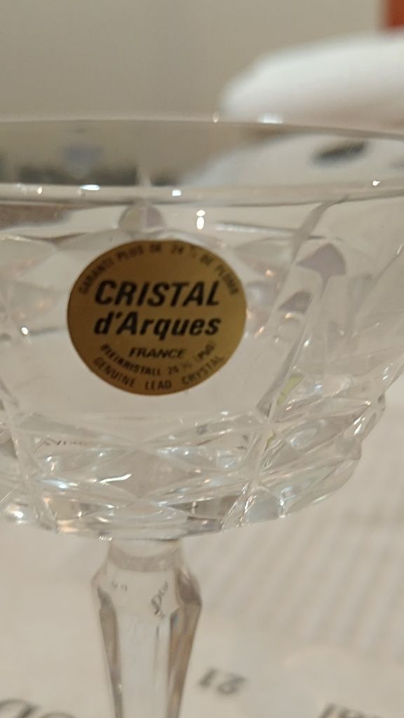Conjunto 6 copos Chrystal d'arques