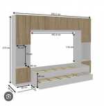 Quarto completo Estúdio Sweet Dreams para crianças ou jovens.