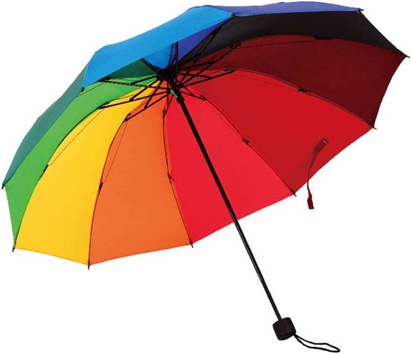 (NOVO) Guarda-chuva dobrável, arco-íris