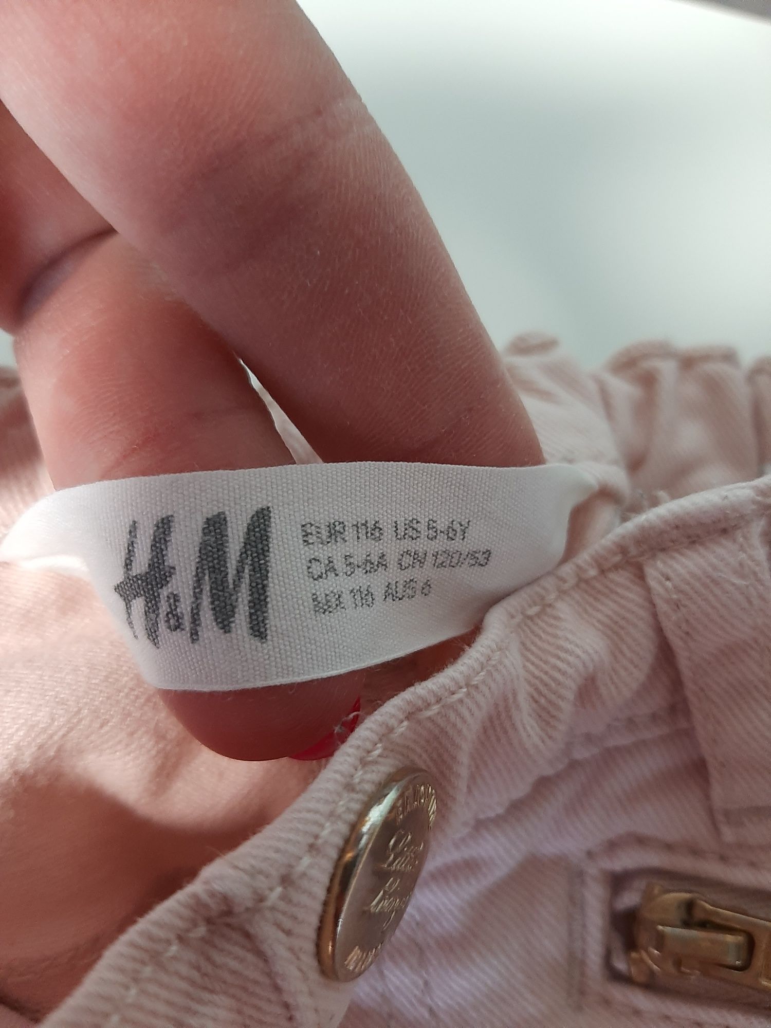 Spodnie dziewczęce jeans h&m