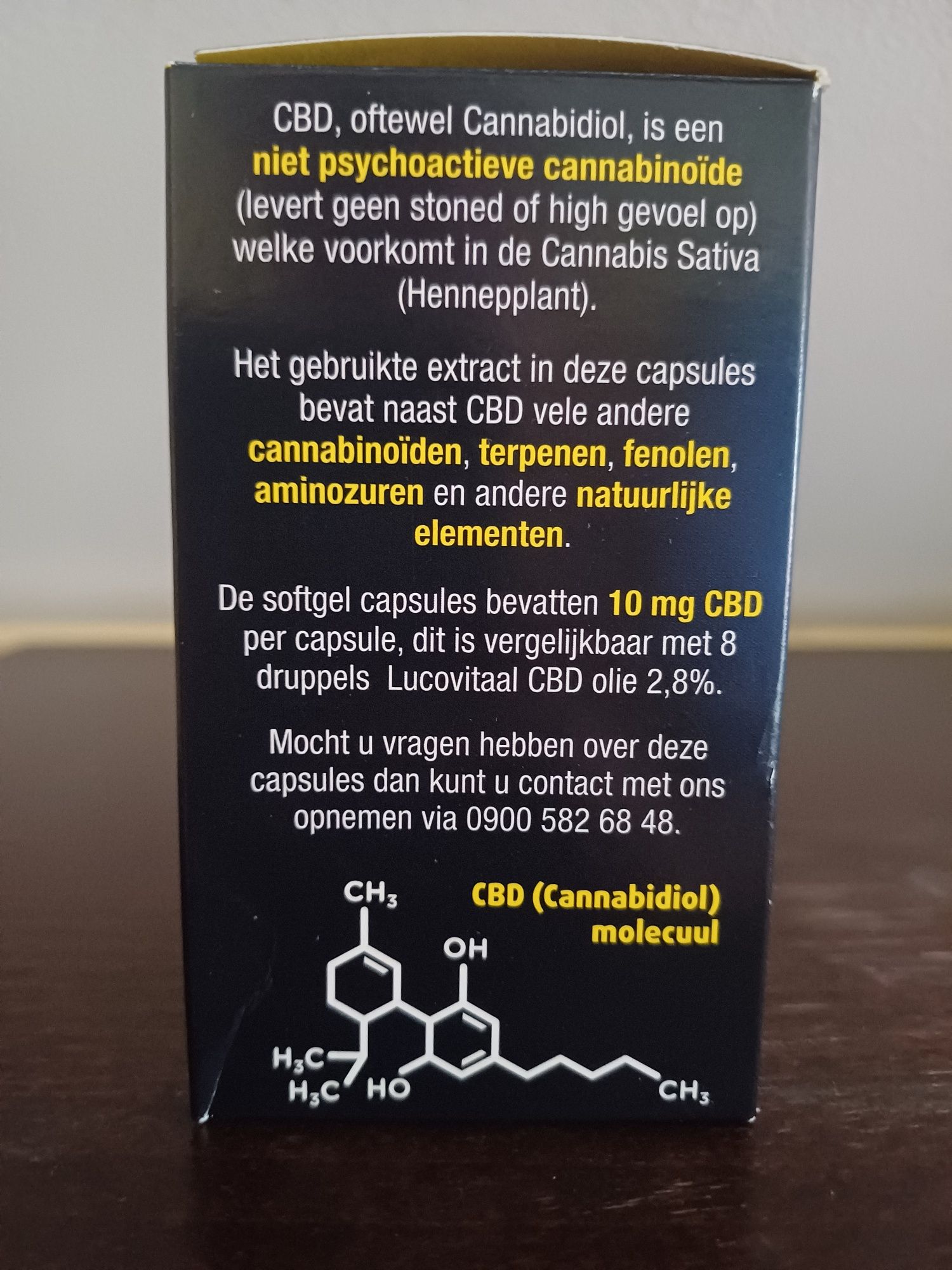 Lucovitaal Olej konopny CBD 10mg 30 Caps