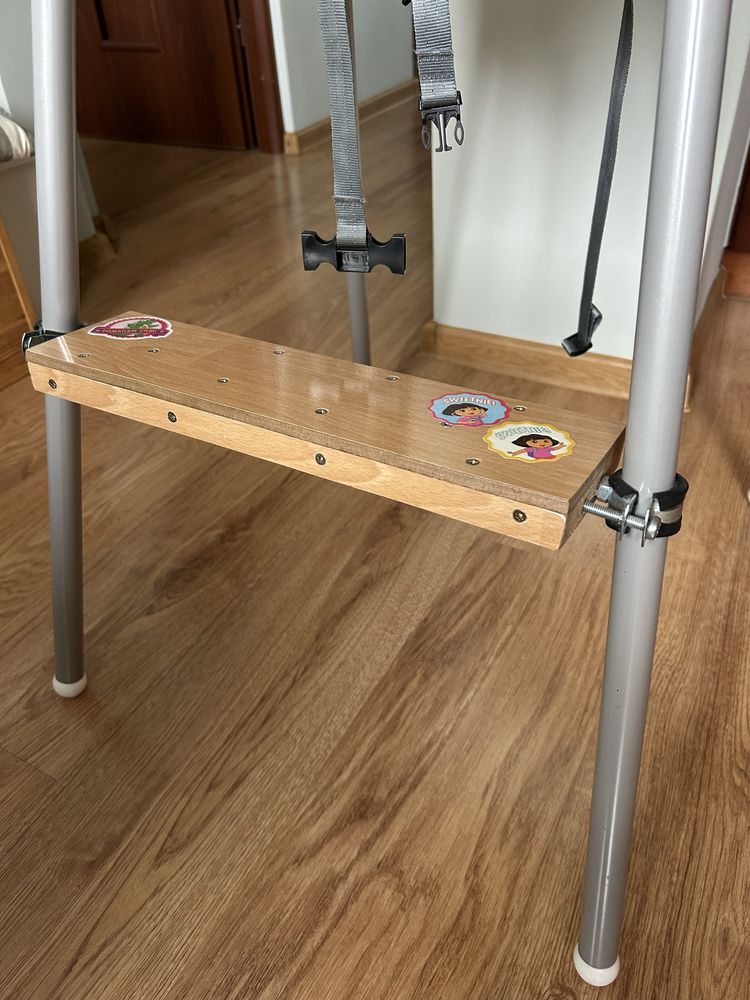 Krzesełko do karmienia Ikea Antilop białe plastikowe