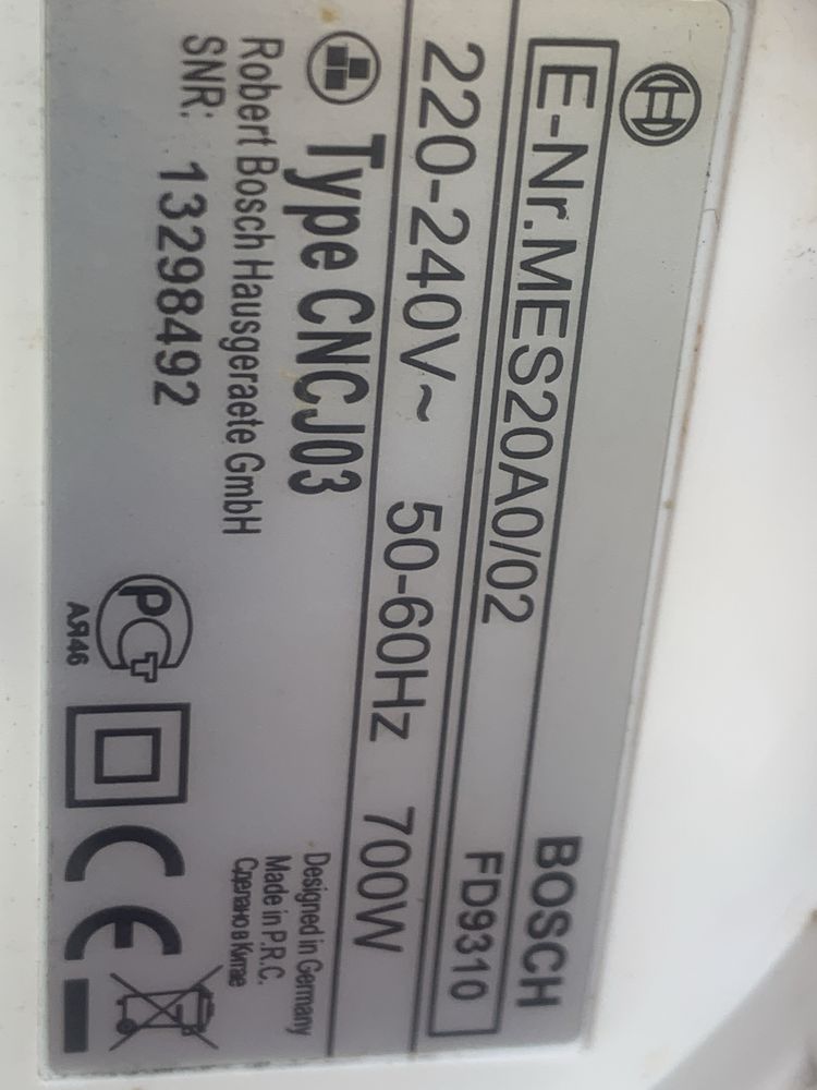 Bosch MES20A0/02 sokowirówka